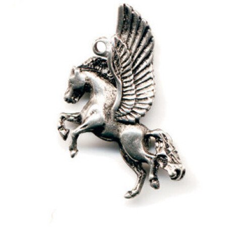 Pandantiv Pegasus, talisman pentru inspiratie, 2.2 cm